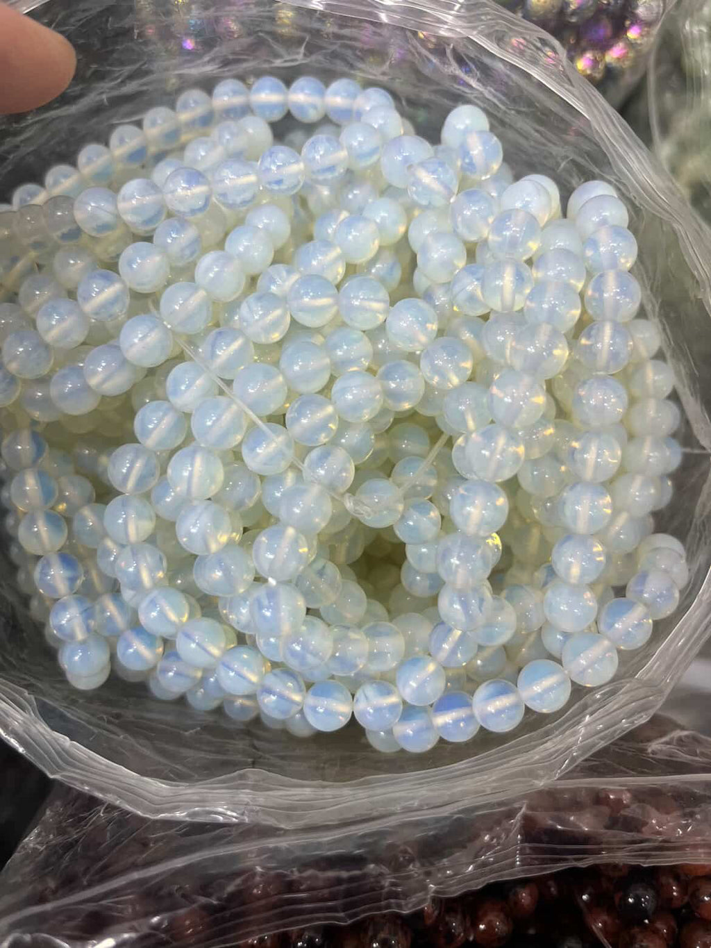 yve bracelets// $1 each pick here// round beads 8mm