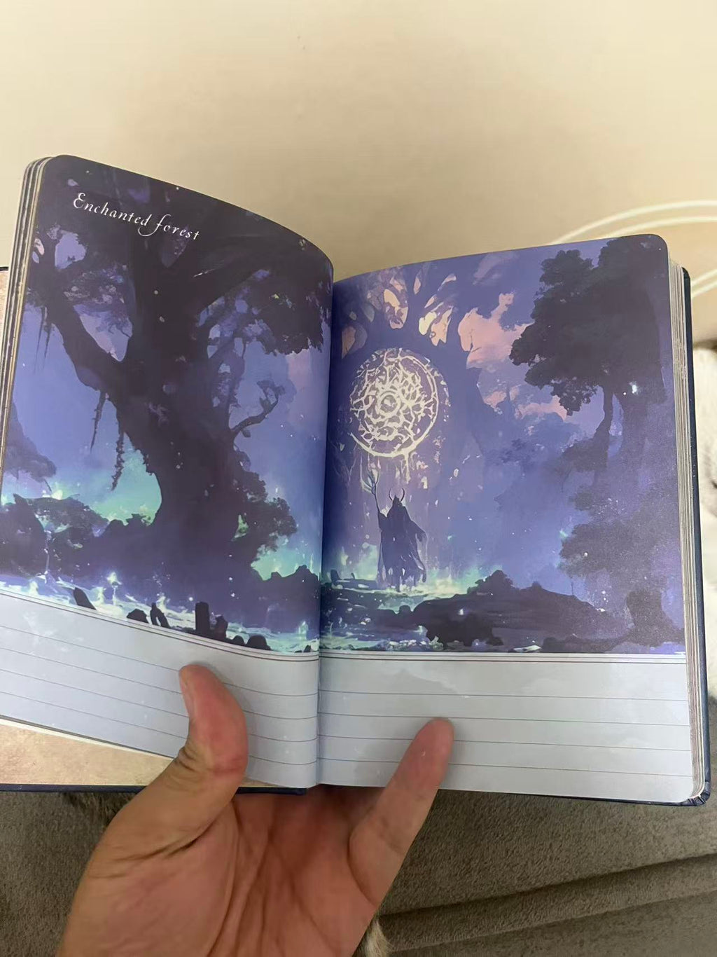 yve// hand made crystal magic books 7-chakra tree of life // sea shipping price