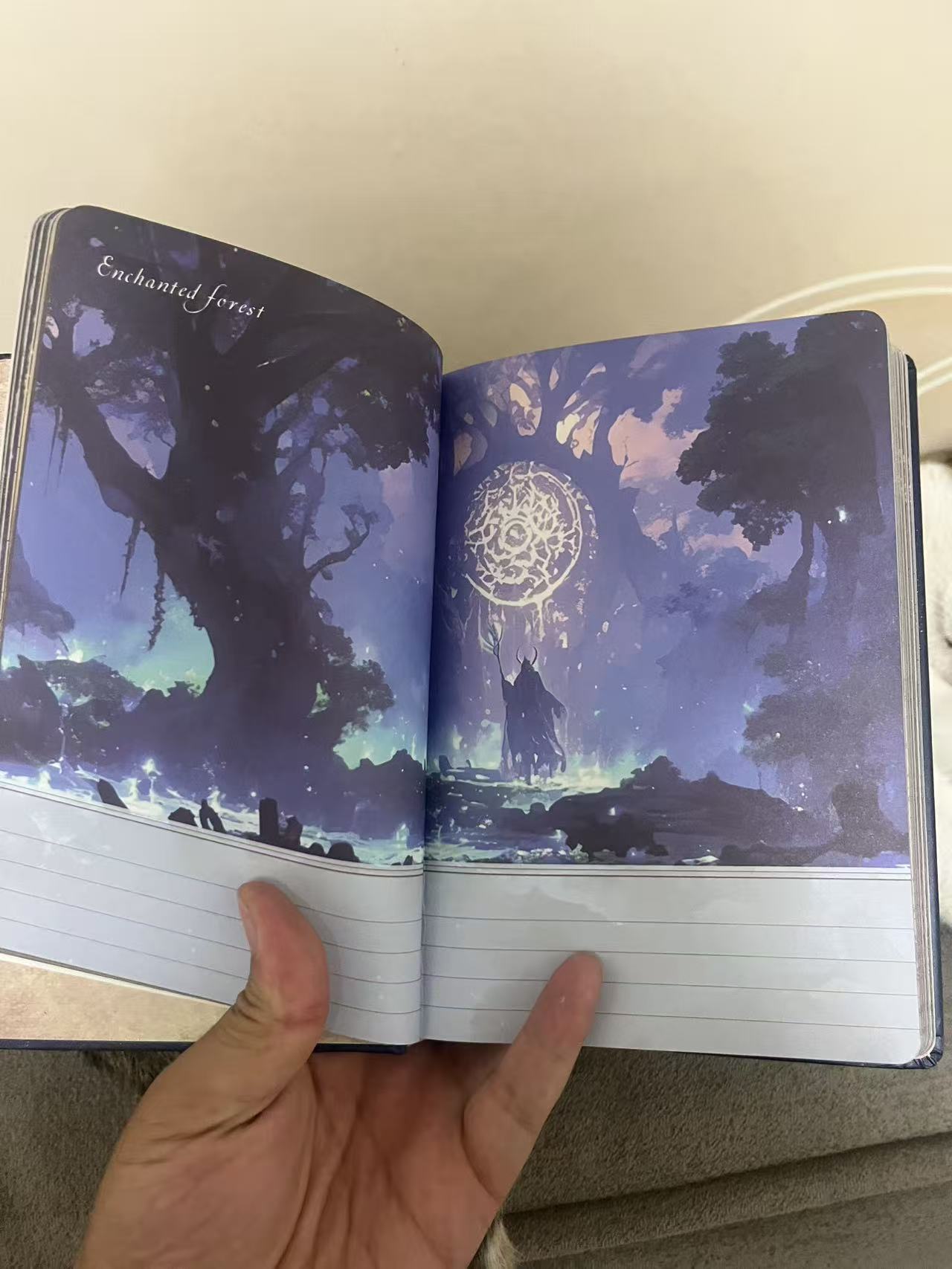 yve// hand made crystal magic books 7-chakra tree of life // sea shipping price