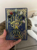 yve// hand made crystal magic books 7-chakra tree of life // sea shipping price