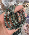 yve bracelets// african blod faceted beads 8mm